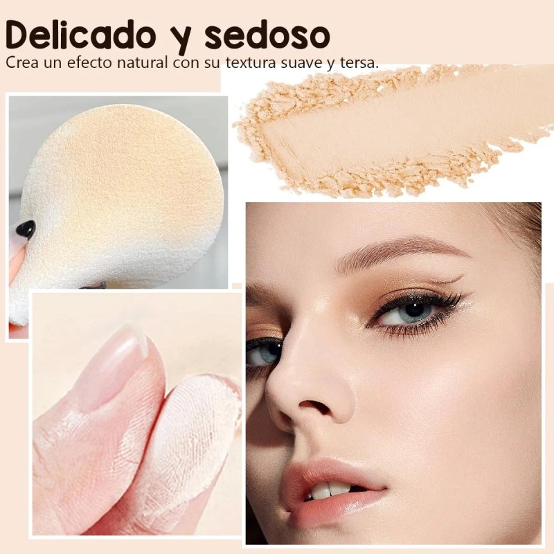 Base De Maquillaje Polvo Compacto Fijador Matte
