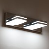 SineRise LED Modern Bathroom Vanity Light Fixtures (2-Light, 15.5-Inch), Chrome