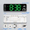NHQZ Wall Clock Digital 12 Inch LED Wall Clock Large