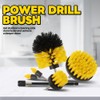 6Pcs Drill Brush Cleaning Attachment Set for Shower，Yellow Power Scrubber