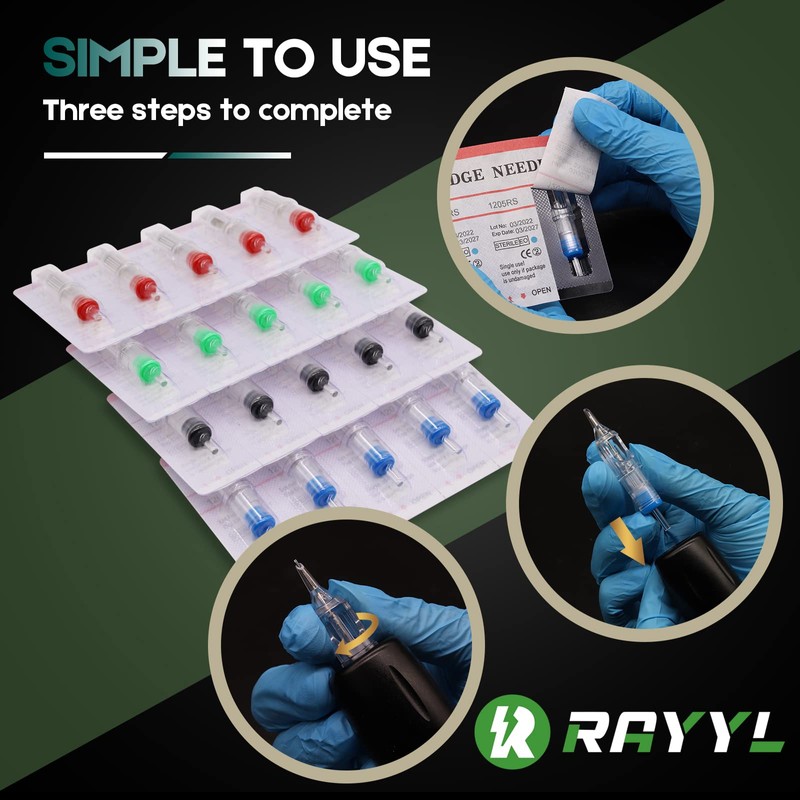 Rayyl 20Pcs 1203RS Round Shader for Beginners and Artists (1203RS)