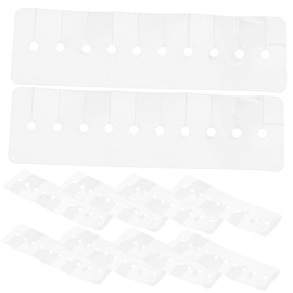 TOVINANNA 10pcs Multi Holes Heat Shield Guards Hair Extension Tools Kit Heat Insulation Tool Hair Extension Protective Shield Attachment