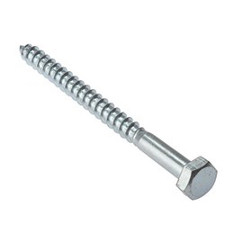 ForgeFix Coach Screws | M10 x 100mm | Zinc Plated | Bag 10