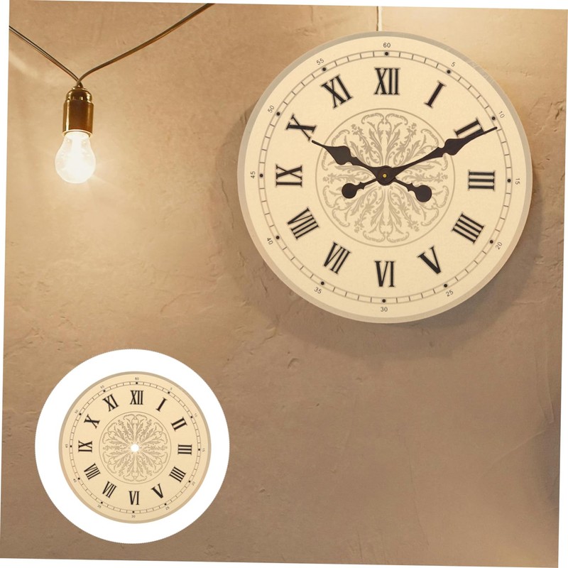 SHINEOFI Wall Clock Dial Replacement Sturdy Round Dial for DIY