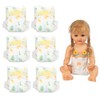 6 Pieces Sets Reborn Baby Doll Diapers Washable and Reusable