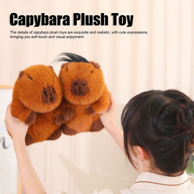 Capybara Plush Toy Cute Soft Comfortable Realistic Capybara Stuffed Animal