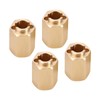INJORA 12g/Set Brass Wheel Hex Hub 10mm Extenders Adaptor for