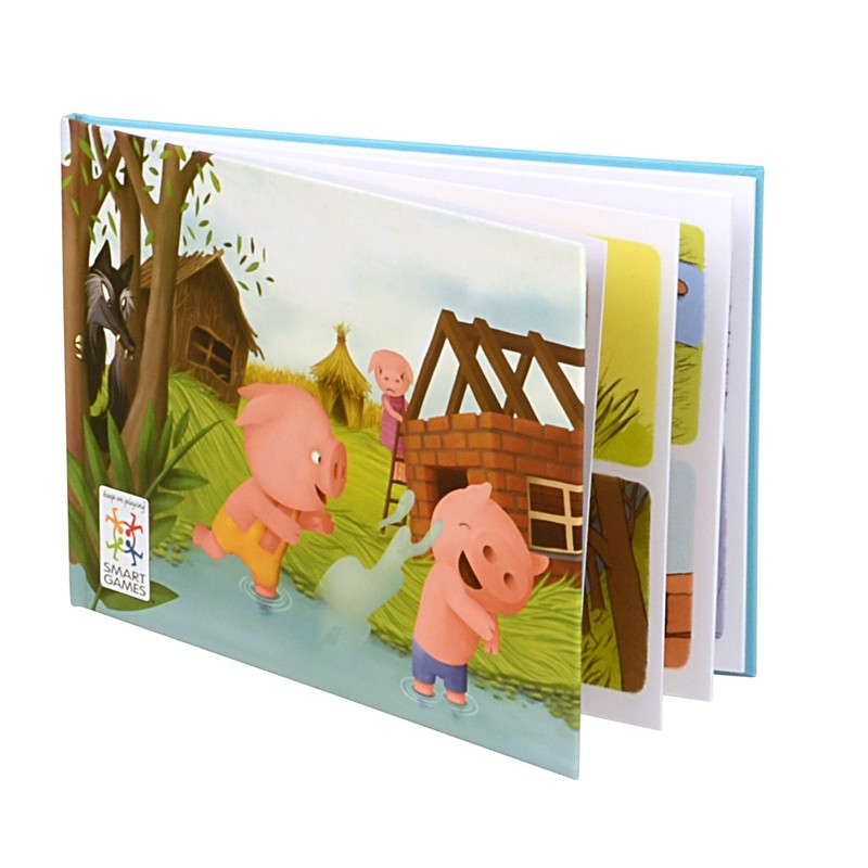 SmartGames Three Little Piggies – Preschool Logic Puzzle Game with