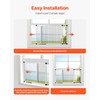 VEVOR Adjustable Window Screen, 15" H x 21" - 40"