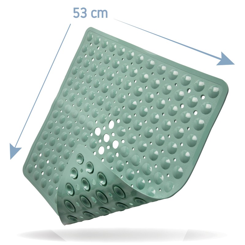 Toniamo Shower Mat 53 x 53 cm Green | Non-Slip