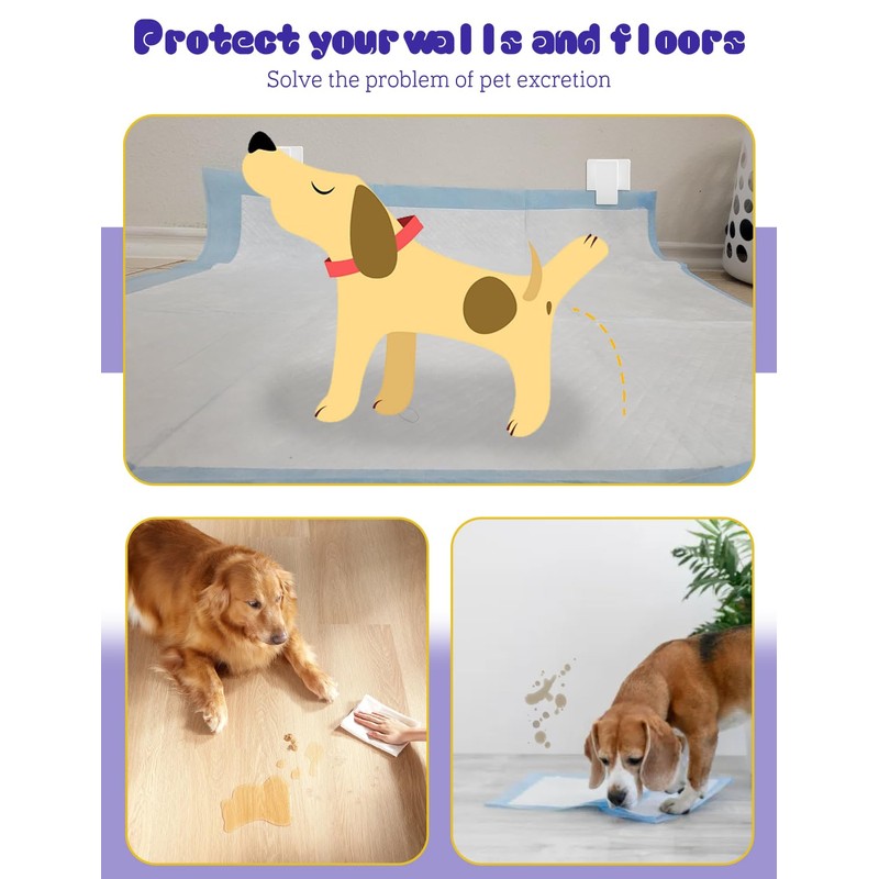 CAPHONT 4 Pcs Potty Training Dog Pee Pad Holder for