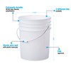 5 Gallon Natural Pail with Easy Peel Lid