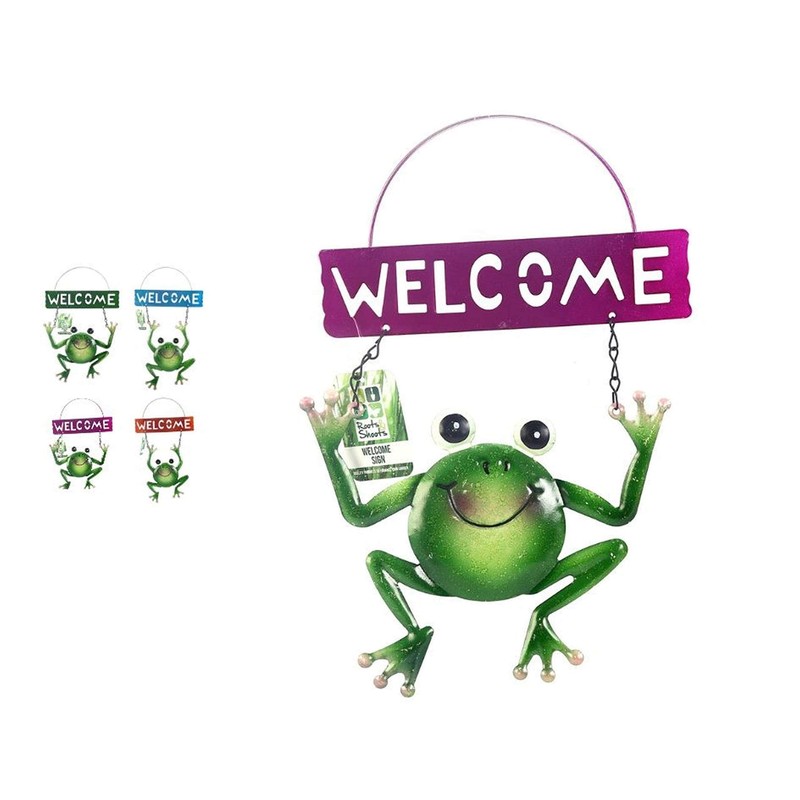 Garden Frog welcome Plaque