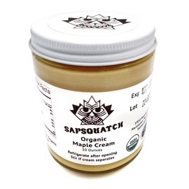 Sapsquatch Organic Maple Cream - 10 Ounces - Pure Maple Cream Butter Spread