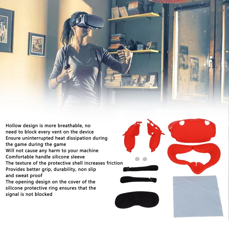 VR Glasses Protective Cover Comfortable and Breathable VR Cover Facial