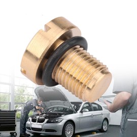 Coolant Expansion Tank Bleed Screw Drain Plug Radiator Expansion Tank with Rubber O-Ring for 17111712788 E46 E92 E90 E36 E39
