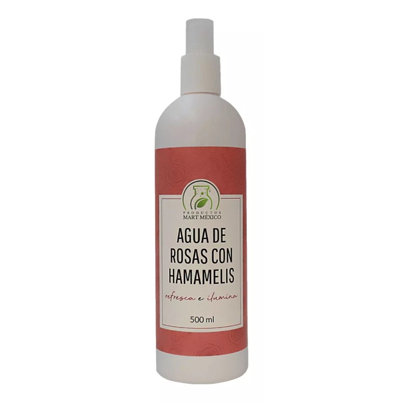 Productos Mart Mexico Agua De Rosas Facial Con Hamamelis (500ml)