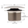 Westbrass D398R-50 1-1/2" NPSM Coarse Thread Mushroom Tip-Toe Bathtub Stopper