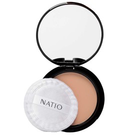 Natio Australia Pressed Powder Bisque 15g - Powder Fountation, Pressed Makeup Setting Powder Compact - Made in Australia