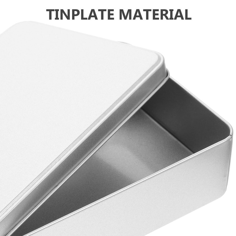 Zerodeko Candy Containers 3 Pack Tin Canister Rectangle Tinplate Boxes