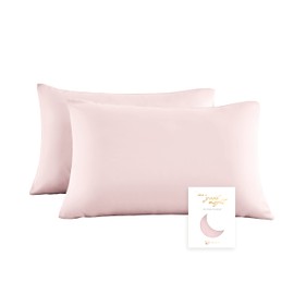 Townssilk Double-Sided 100% Pure Tencel Cushion Cover, High-End Cushion Cover, Suitable for Hair and Skin Health, 2-Piece, 40 x 40 cm, with Hidden Zip, Pink
