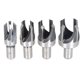 Timunr 8Pcs Wood Plug Cutter Drill Bit Straight and Taper Claw Tool Set for Woodworking Hole Saw Cutting 1/4 3/8 1/2 5/8