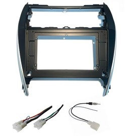 10.1 Inch Car Stereo Install Dash Kit, Wire Harness, and AM/FM Radio Antenna Adapter -Made for Toyota: 2012 2013 2014 Camry -No Factory External Amp Vehicles Only