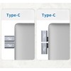 OUGCYG USB C Right Angle Adapter 2 Pack, 240W 40Gbps