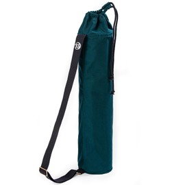 Yoga Studio GOTS Organic Cotton Lotus Yoga Bag with Adjustable, Webbing Shoulder Strap (Teal)