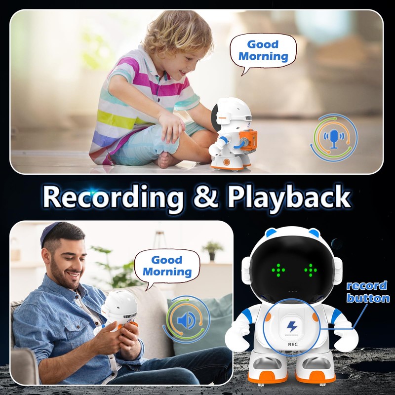 KaeKid Astronaut Robots for Kids, Interactive Smart Robotic with Touch