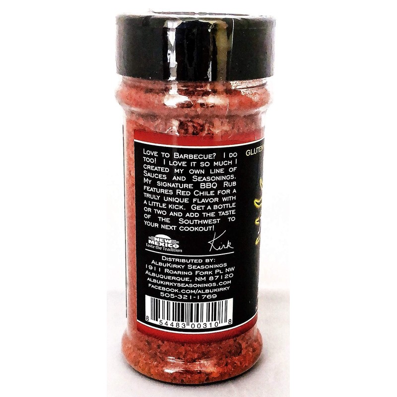 AlbuKirky Seasonings Red Chile BBQ Rub - Hatch Red Chile,