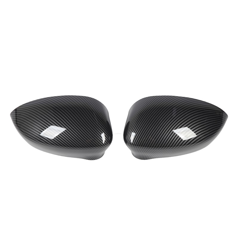 2 Pcs Door Side Rearview Mirror Cover Cap Left Right