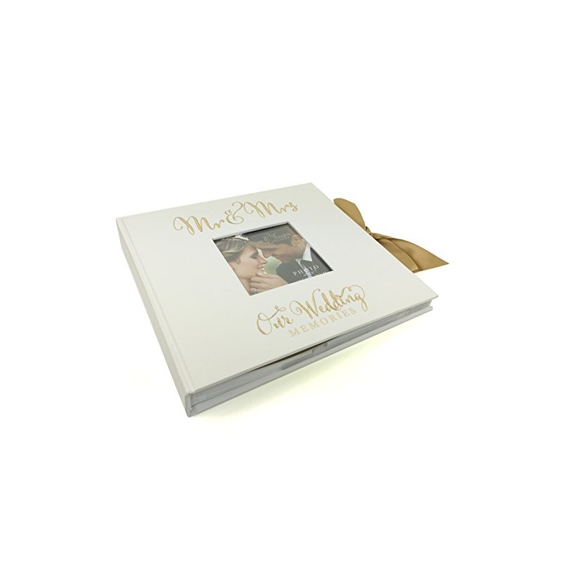 ukgiftstoreonline Large Wedding Photo Album 50 6x8 with verse design