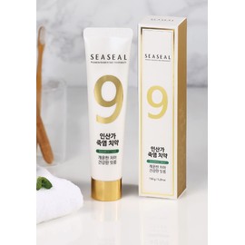 Seaseal Bamboo Salt Toothpaste, with Korea's 9X Baked Bamboo Salt to Prevent Gum Inflammation, Cavity, Caries, Fluoride-Free, SLS Free, 5.29 oz