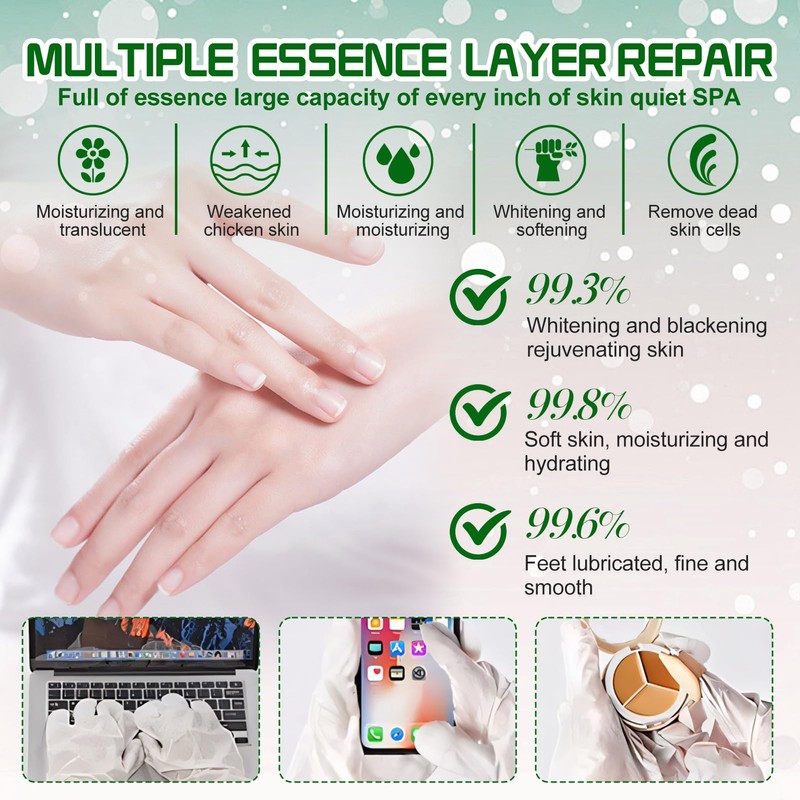 Allony Christmas Foot Mask Set, 3 Pieces Foot Peel Mask