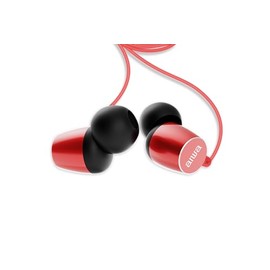 Aiwa ESTM-30RD Stereo Headphones with Multicontroller and Microphone Compatible with All Mobile Devices - Red