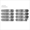 8 pieces Smile You're On Camera Stickers for Cars, Brushed