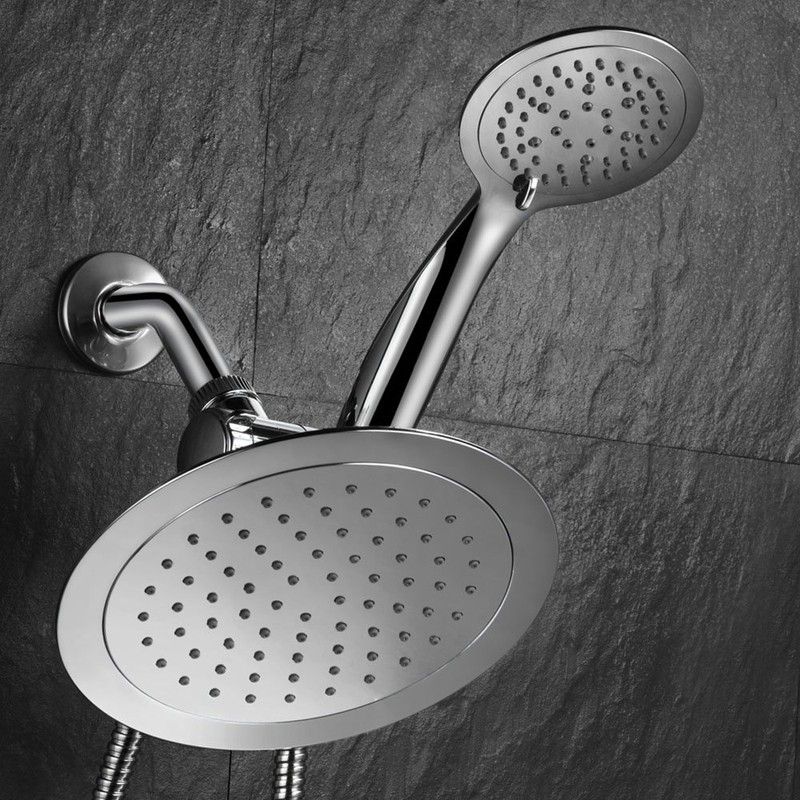 AquaSpa Razor High-Fashion 8 Inch Slimline Design 3-way Rainfall Combo