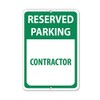 Aluminum Vertical Metal Sign Multiple Sizes Reserved Parking Contractor with