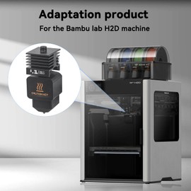 3pcs H2D Hotend 0.6mm for Bambu Lab H2D Hotend 3D Printer Replaceable Nozzle Hardened Steel Nozzle Kit for Bambu Lab h2d Hotend 3D Printer Extruder Replacement Accessories