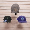 Slatwall Single Hat Display, Millinery Headwear Display Rack with Foam