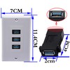 zdyCGTime 3 USB 3.0 A Wall Plate USB Component Composite