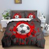 Tabeskly Kids Boys Black White Football Soft Zipper Bed Bedding
