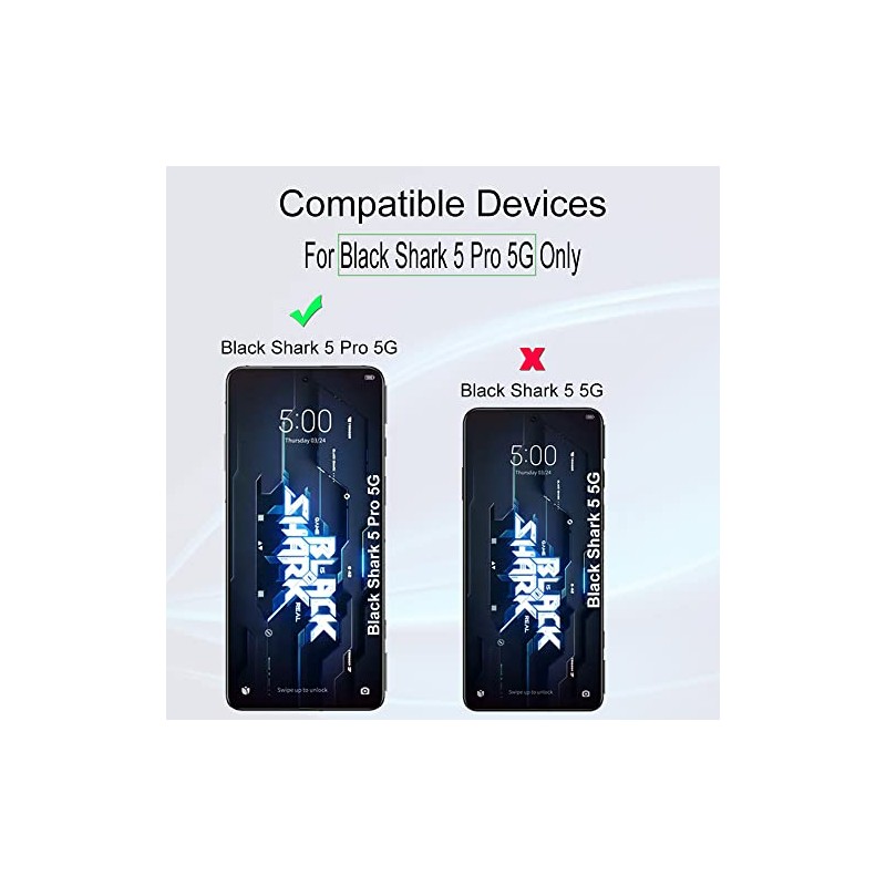 Ibywind para Black Shark 5 Pro 5G 6.67, 2 Protector