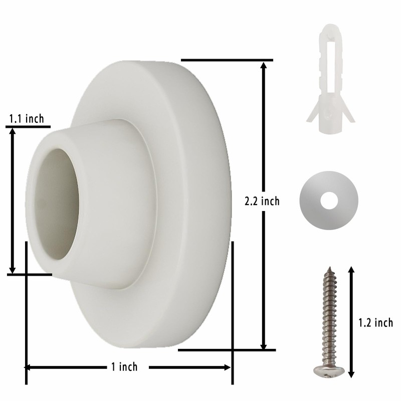 Door Stops for Wall Protector, Door Knob Wall Shield, Black