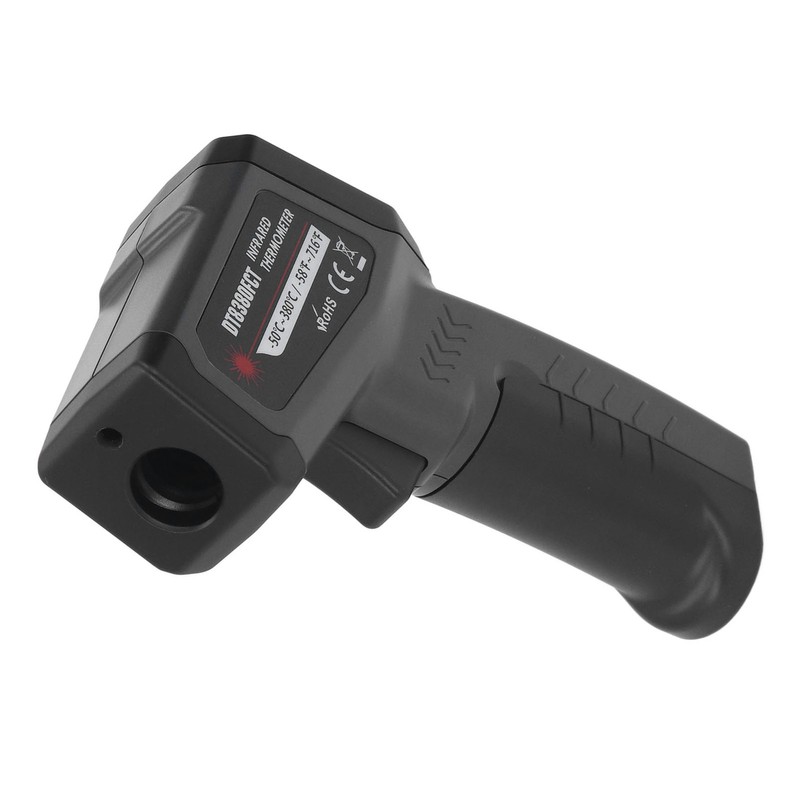 Infrared Thermometer for Cooking Food Temperature Gun Adjustable 12:1 Emissivity