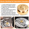 71333 Router Bits Solid Brass Inlay Kit for 1/4 Templates