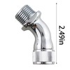 TAODAN Silver Brass Hose Elbow Adaptor G1/2 Male to Female