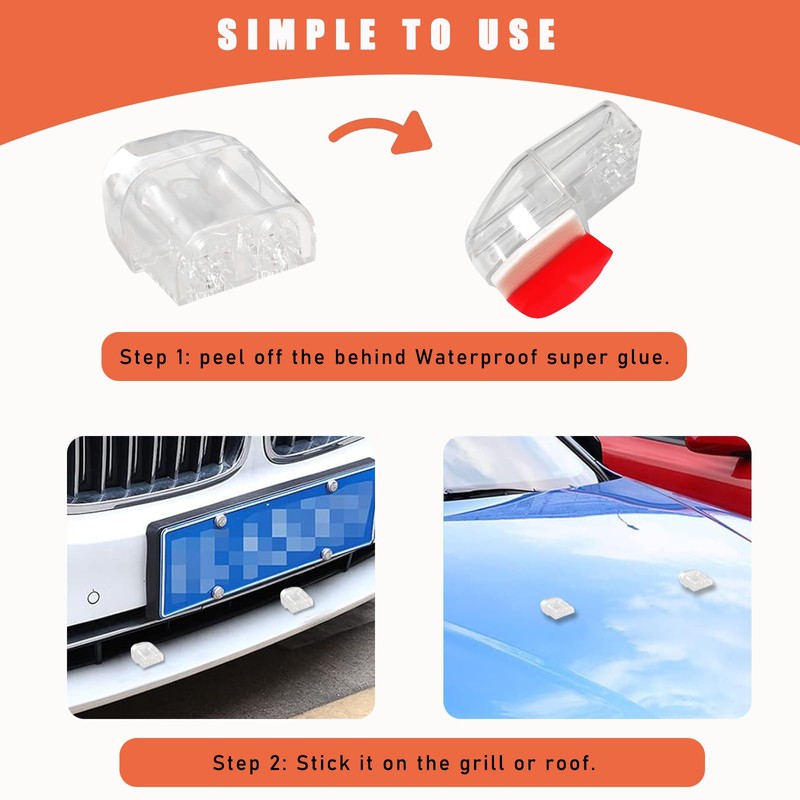 Dickno 4 PCS Deer Whistles for Car, Automotive Deer Warning