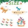 BSNRDX Wooden Stacking Games Toy Dinosaur Balancing Animal Stacking Blocks,